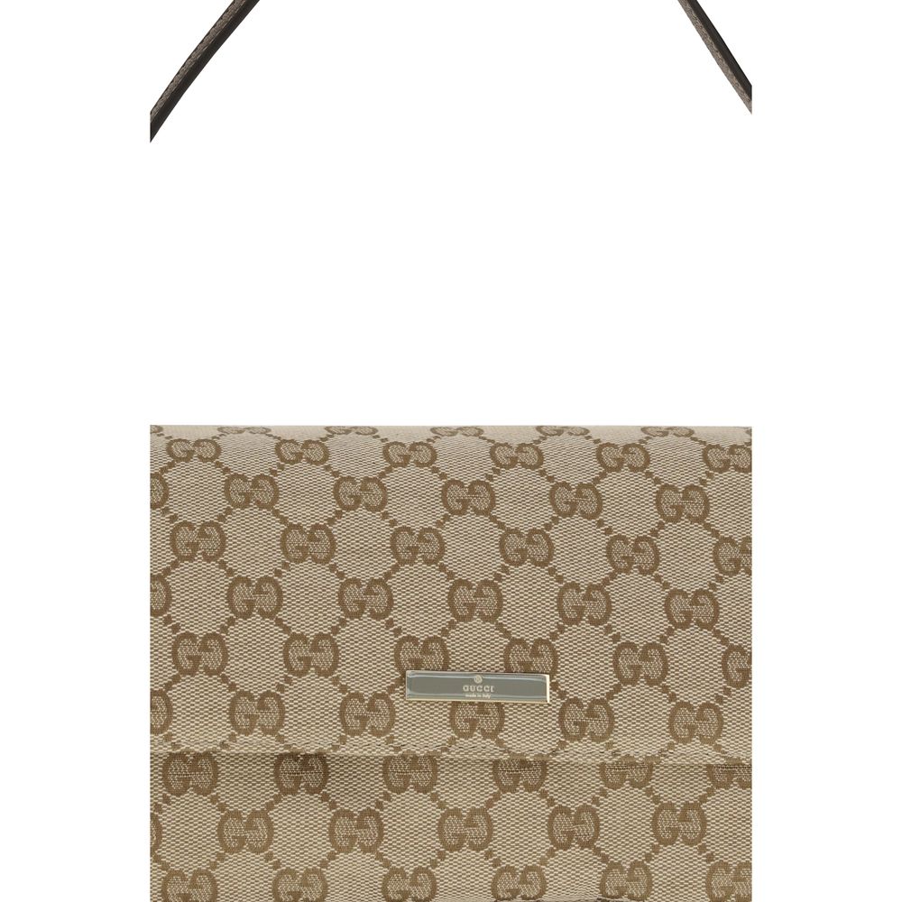 Brown Fabric Shoulder Bag Gucci