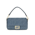Blue Raffia Shoulder Bag Fendi