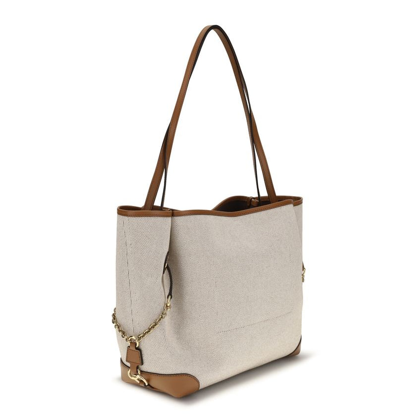 Beige Cotton Shoulder Bag Chloé