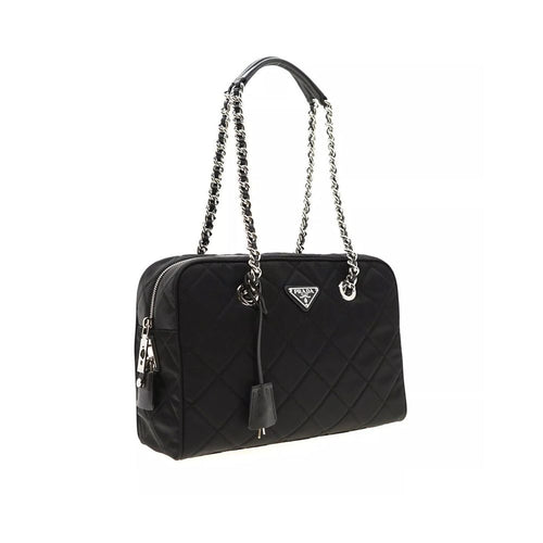 Black Nylon Shoulder Bag Prada