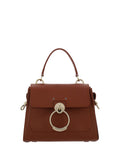Sac à main Tess en cuir de veau marron Chloé