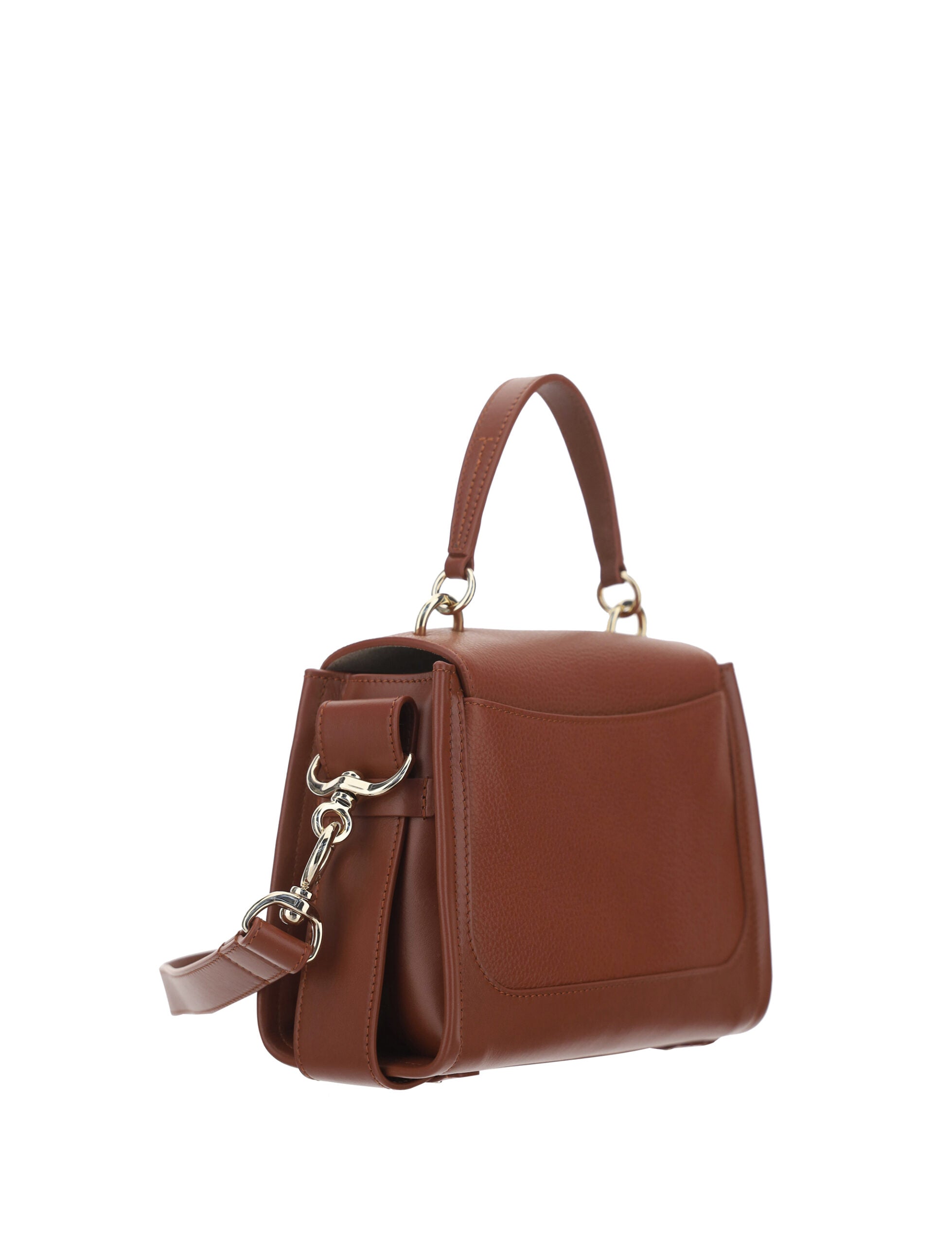 Sac à main Tess en cuir de veau marron Chloé