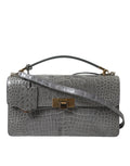 Sac bandoulière moyen en cuir exotique gris Balenciaga