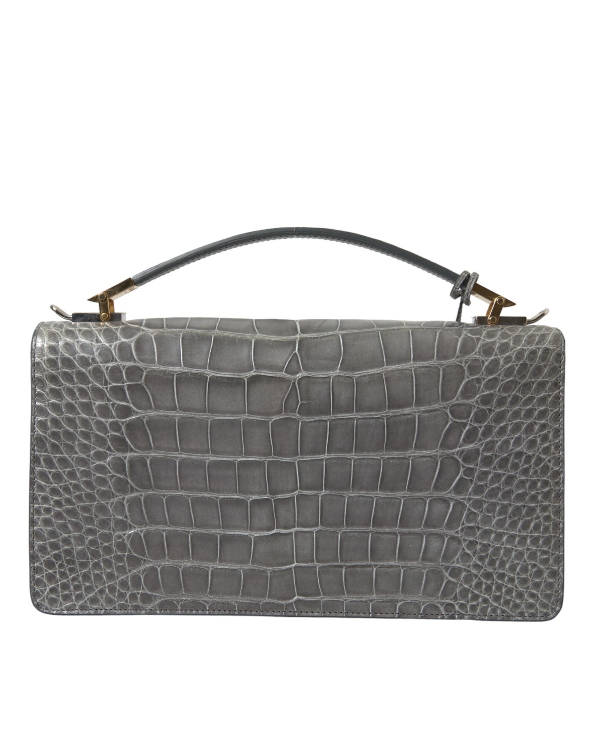 Sac bandoulière moyen en cuir exotique gris Balenciaga