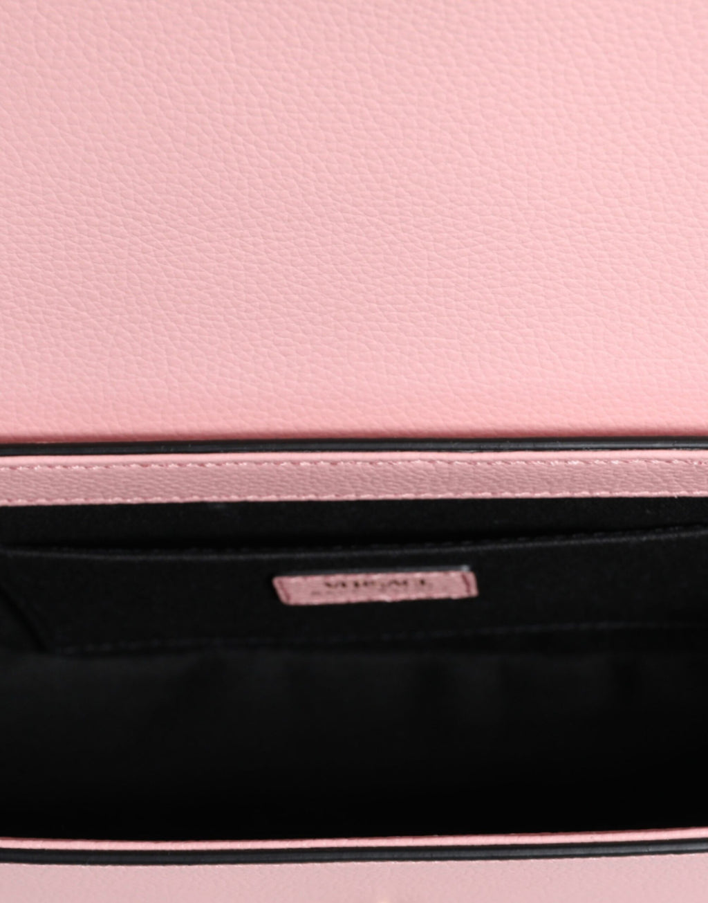 Pink grained calfskin shoulder bag with Versace logo