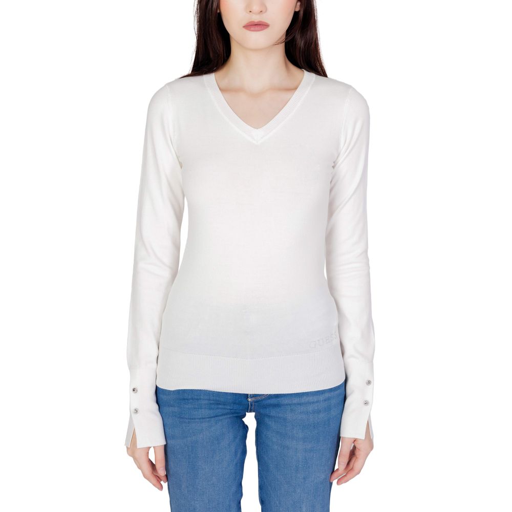 Pull blanc en coton Guess