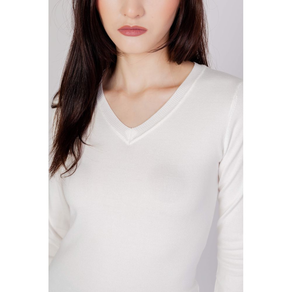Pull blanc en coton Guess