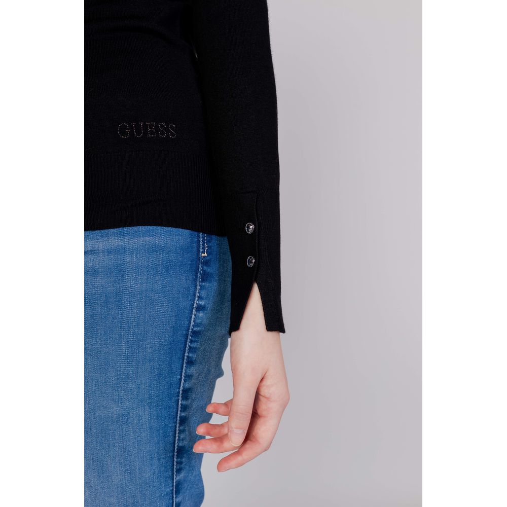 Pull noir en coton Guess