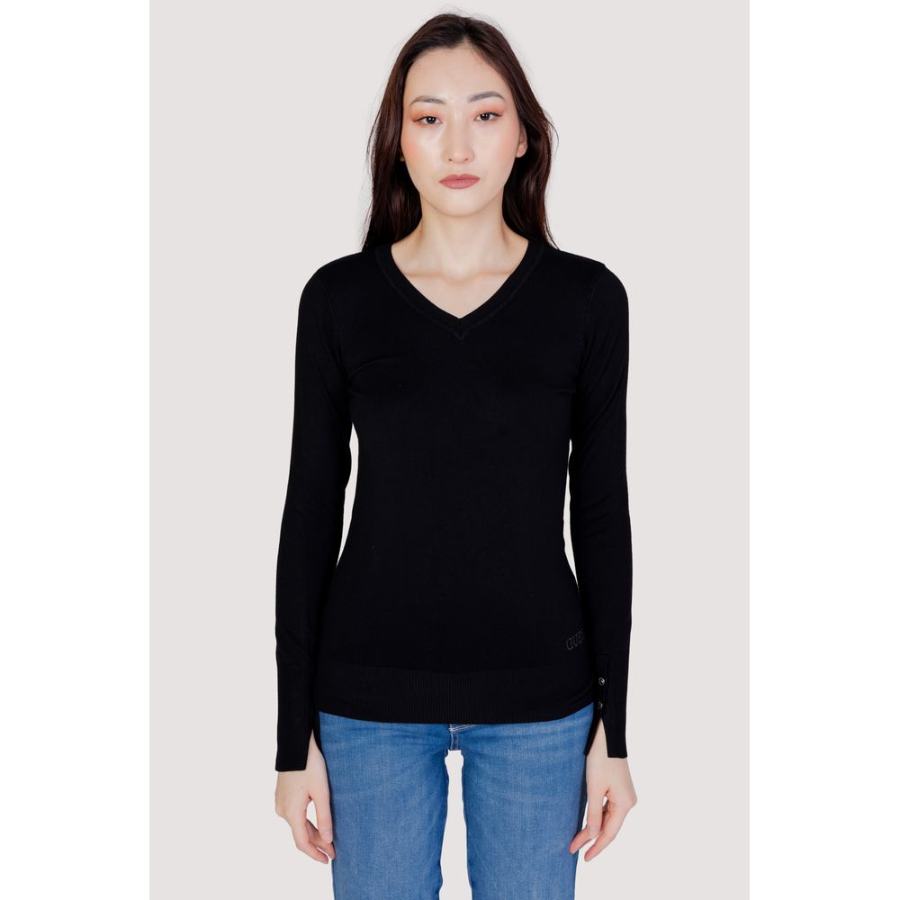 Pull noir en coton Guess