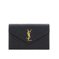 Bolso de hombro Bos Taurus de piel de becerro negra Saint Laurent