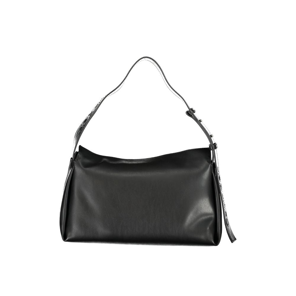 Sac bandoulière noir en polyester Calvin Klein