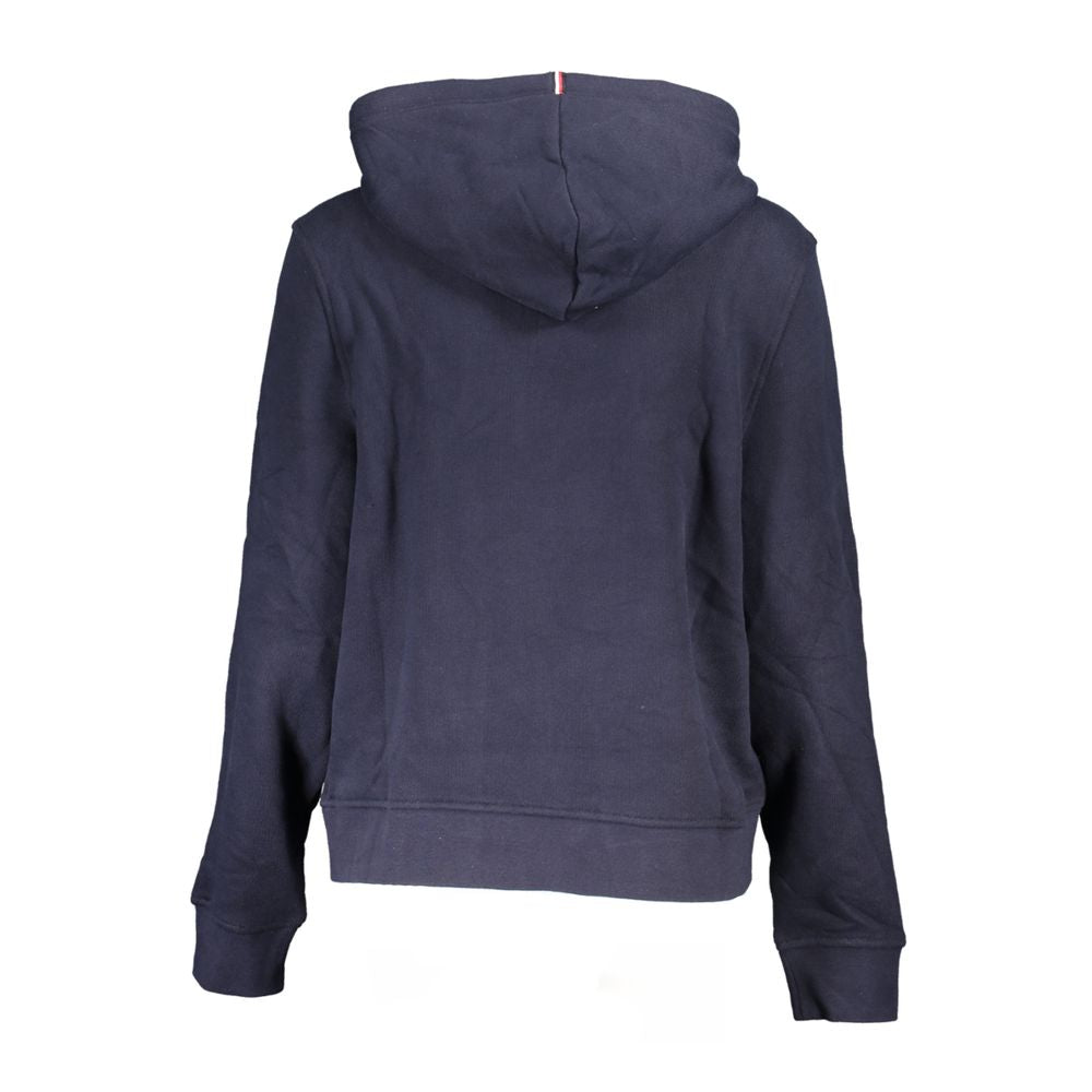 Sweat à capuche bleu en coton Tommy Hilfiger