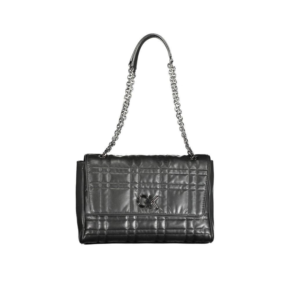 Calvin Klein black polyester shoulder bag