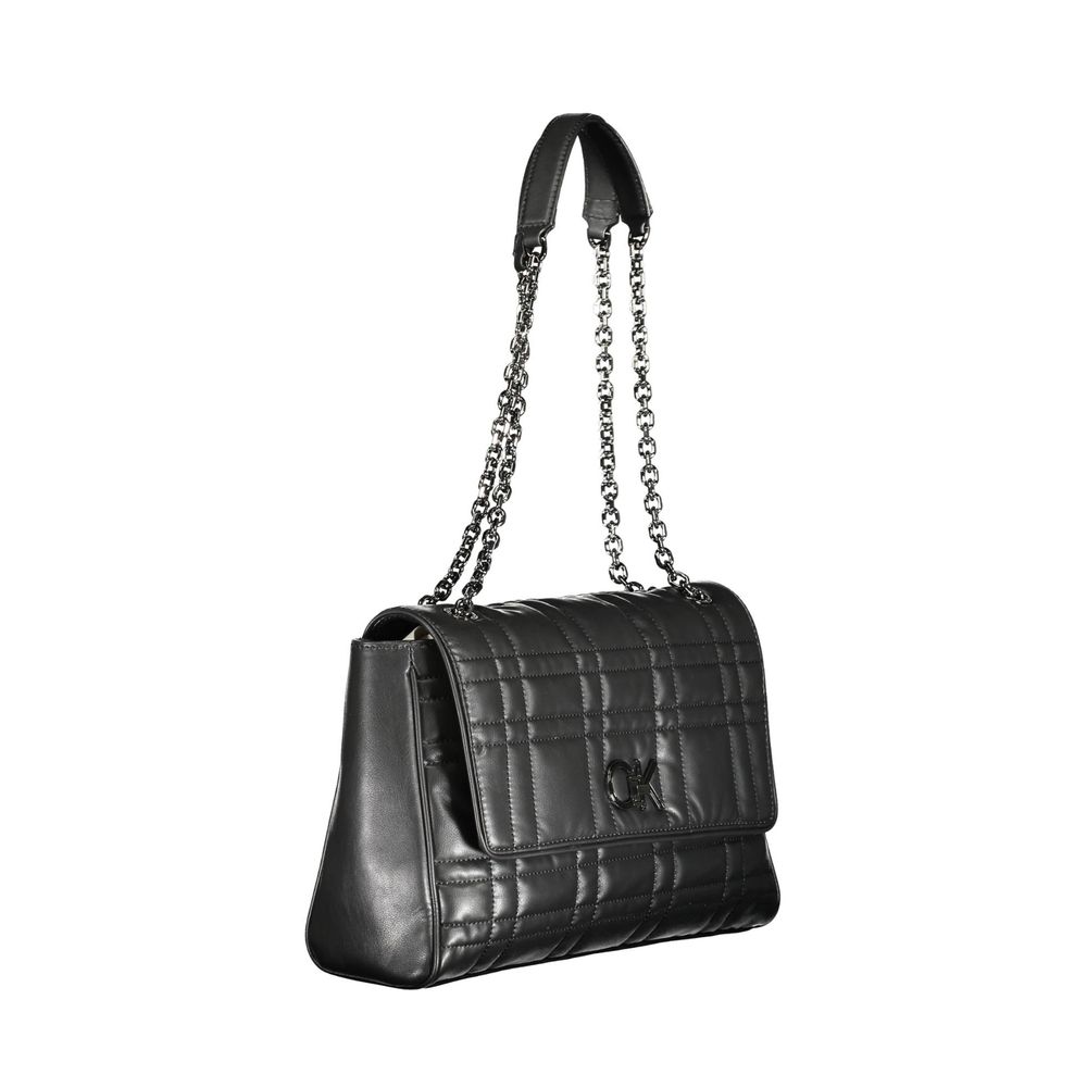 Calvin Klein black polyester shoulder bag