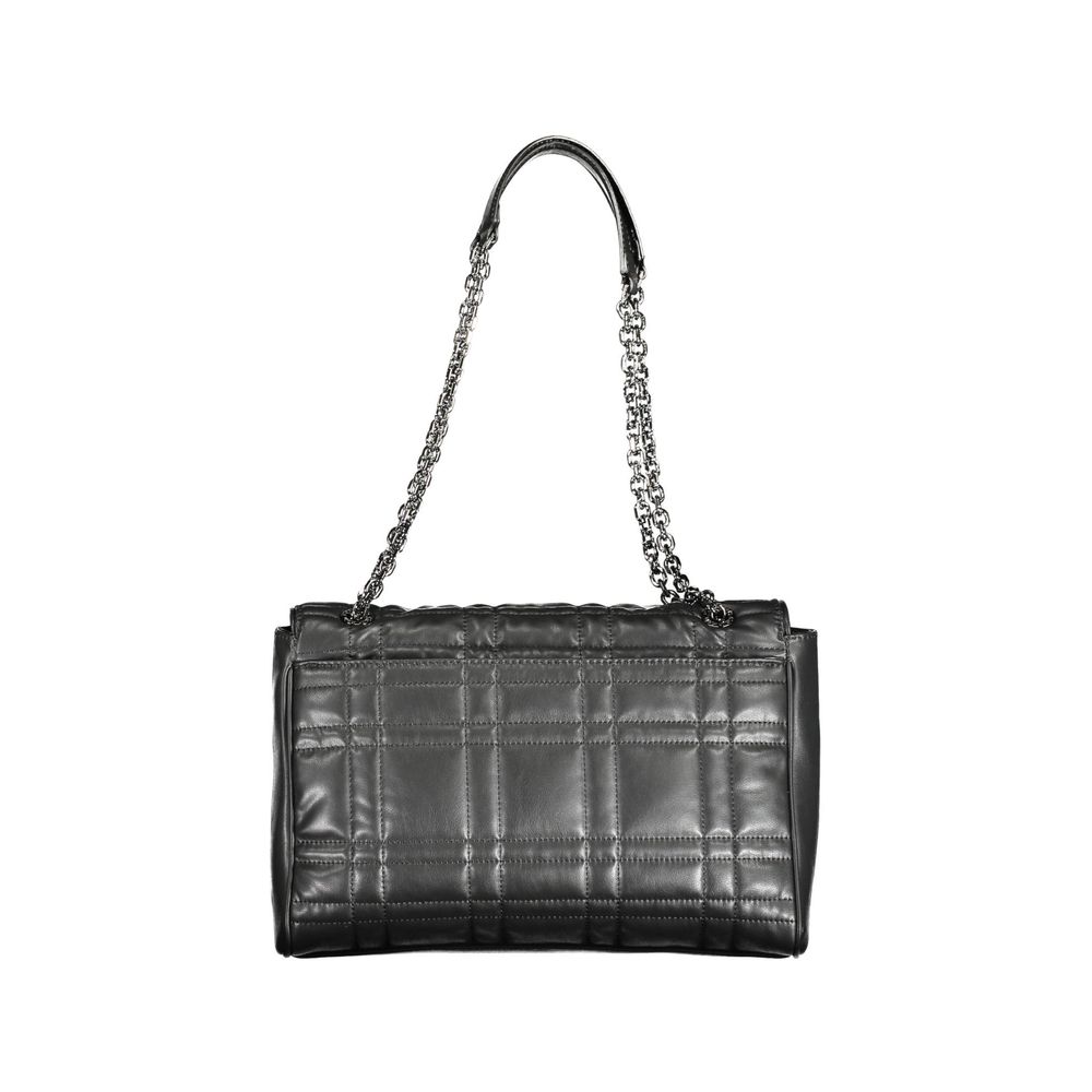 Calvin Klein black polyester shoulder bag