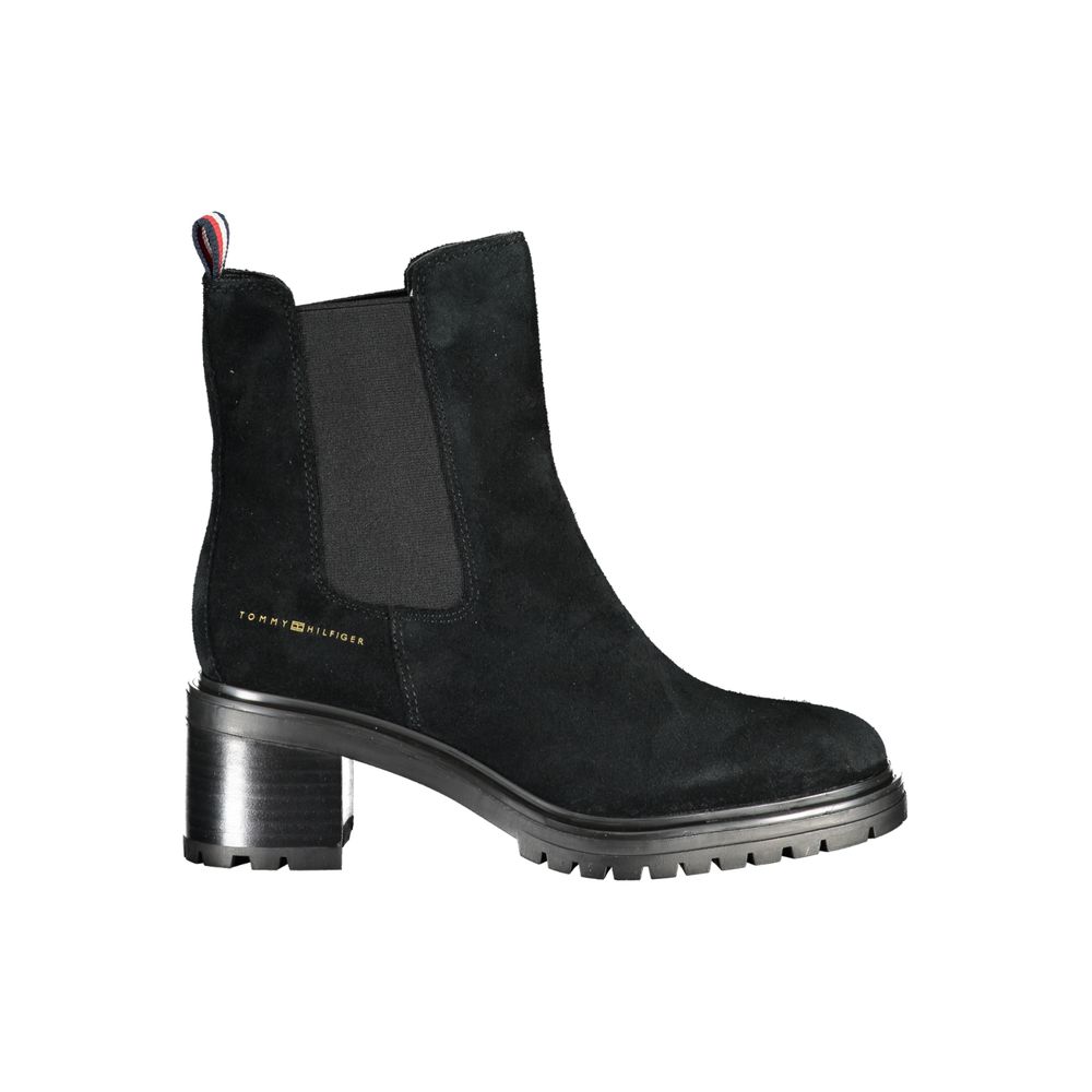 Bottes en cuir noir Tommy Hilfiger