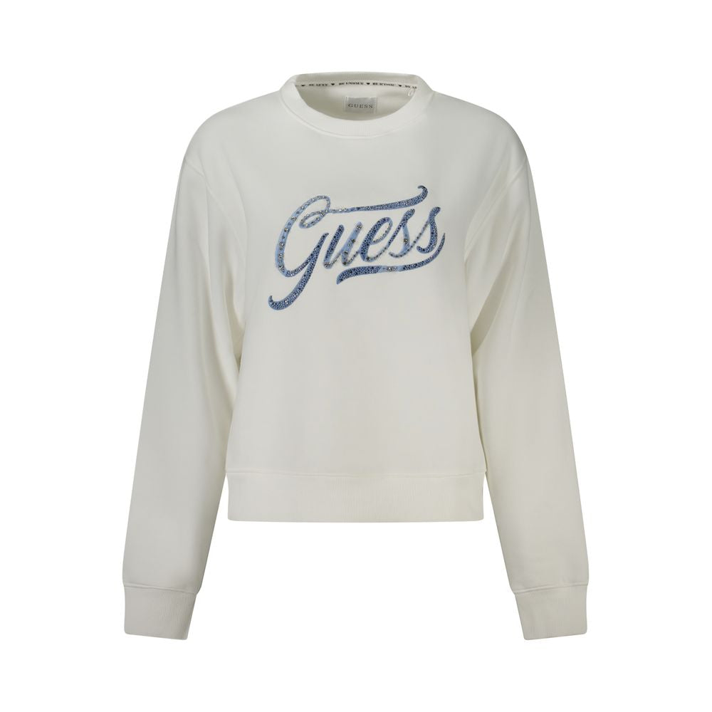 Sweat en coton blanc Guess