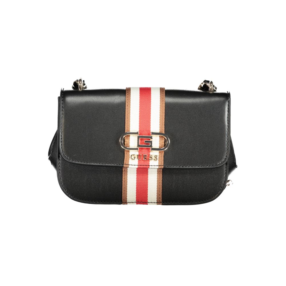Sac à main en polyuréthane noir Guess