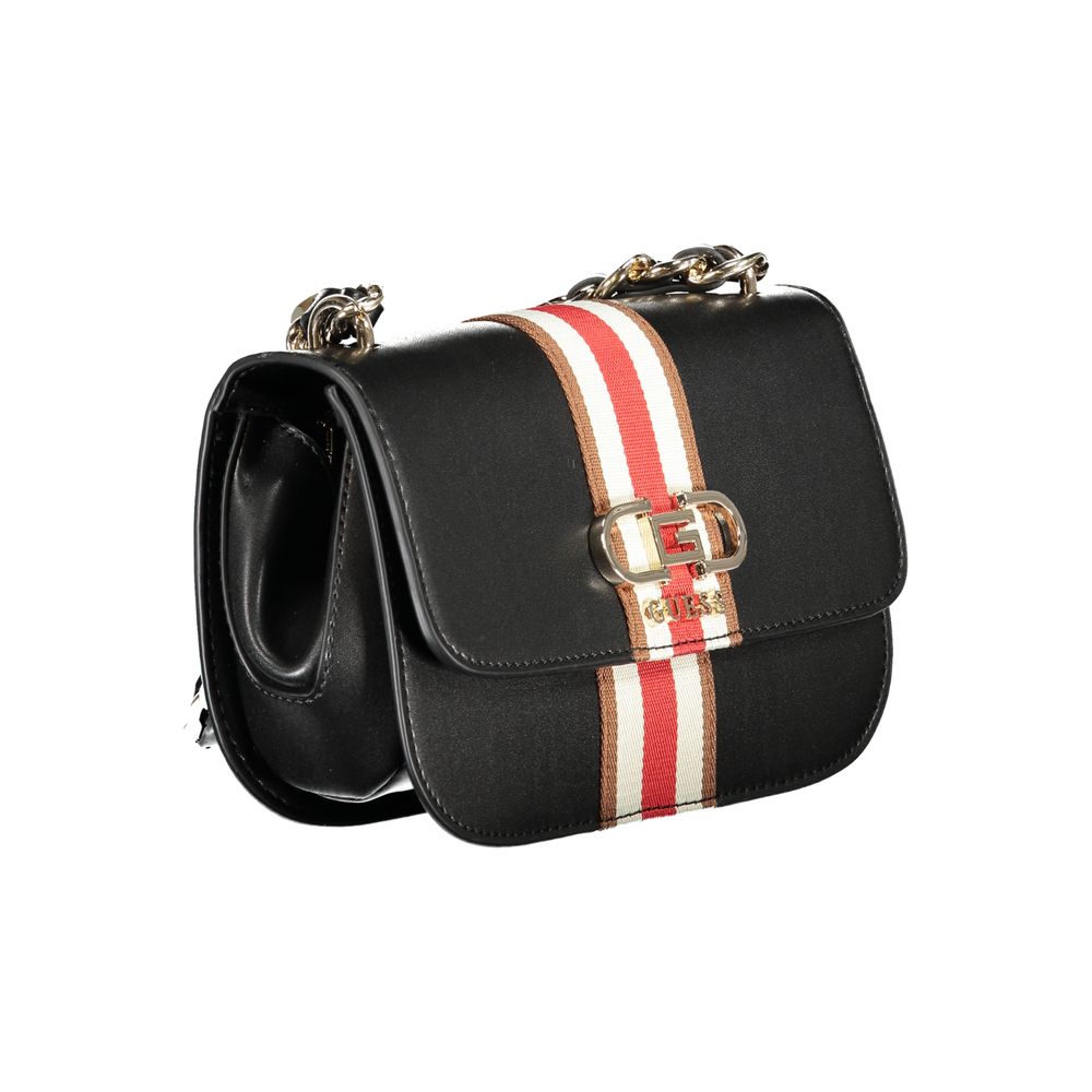 Sac à main en polyuréthane noir Guess