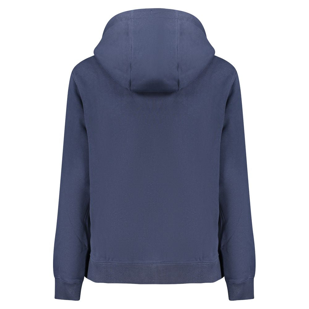 Sweat à capuche bleu en coton Tommy Hilfiger