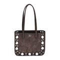 Sac bandoulière Bos Taurus en cuir de veau marron Valentino Garavani
