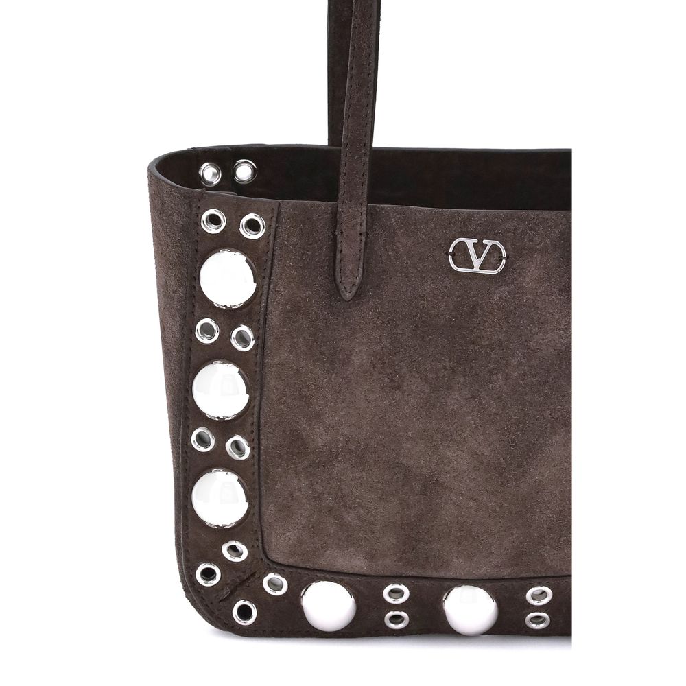 Sac bandoulière Bos Taurus en cuir de veau marron Valentino Garavani