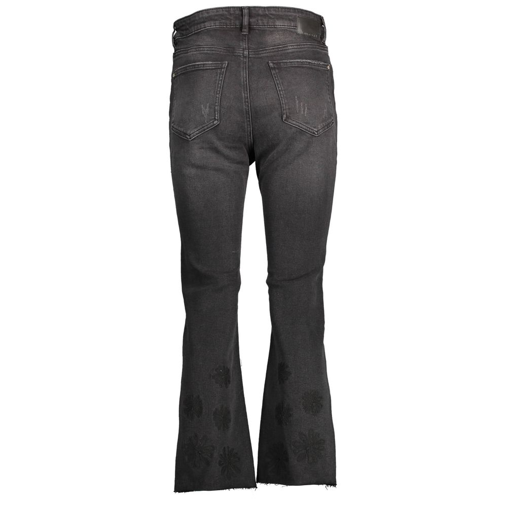 Black Cotton Women's Jeans