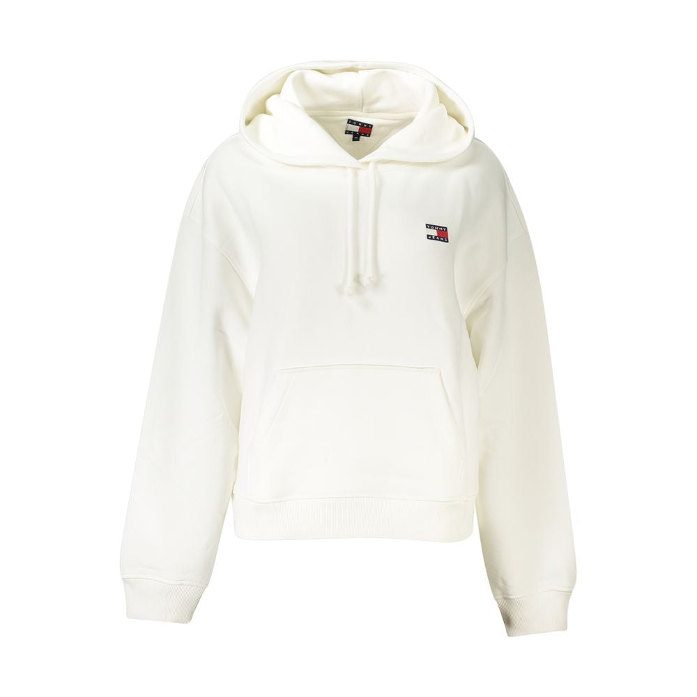 Sweat à capuche blanc en coton Tommy Hilfiger