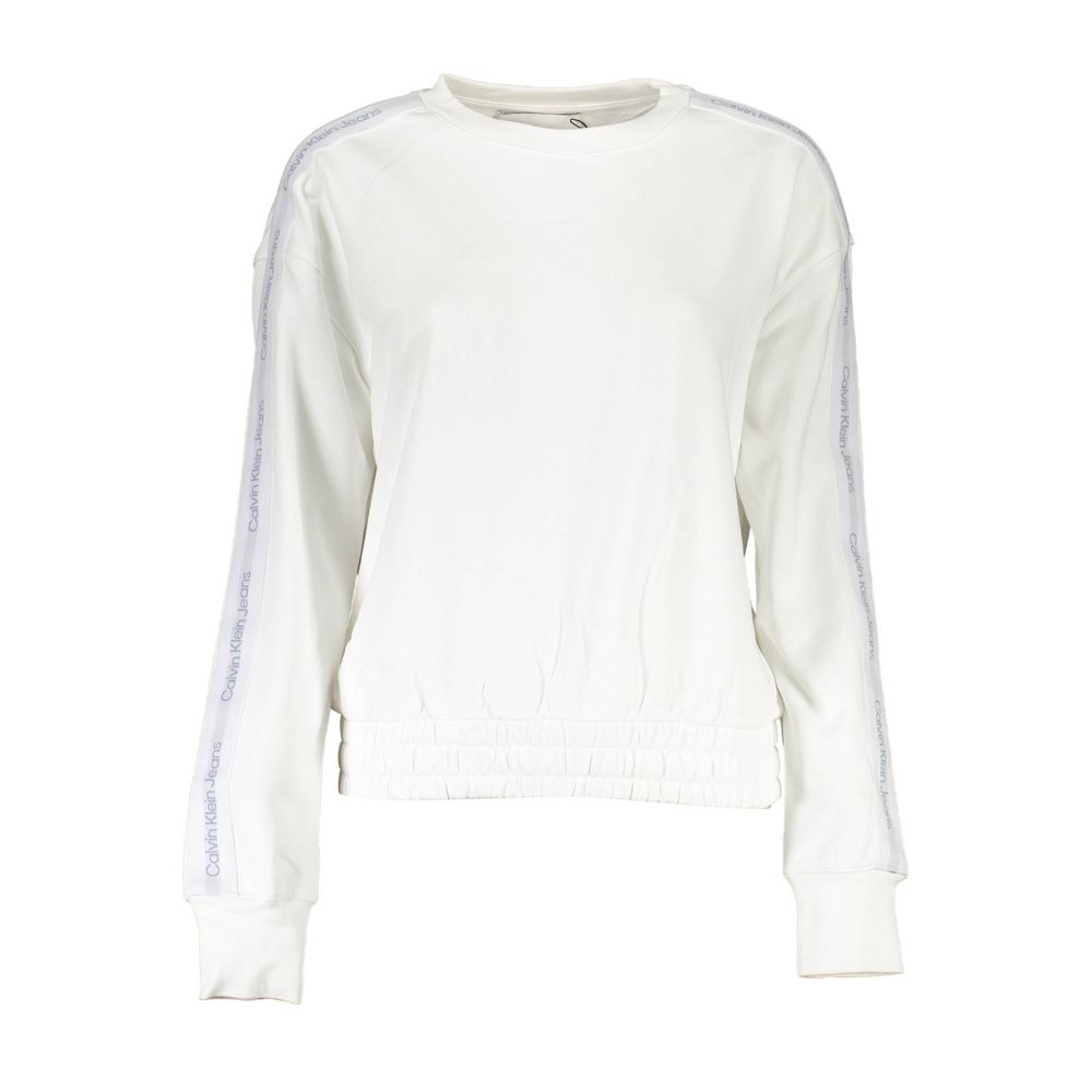 Sweat-shirt blanc en coton Calvin Klein
