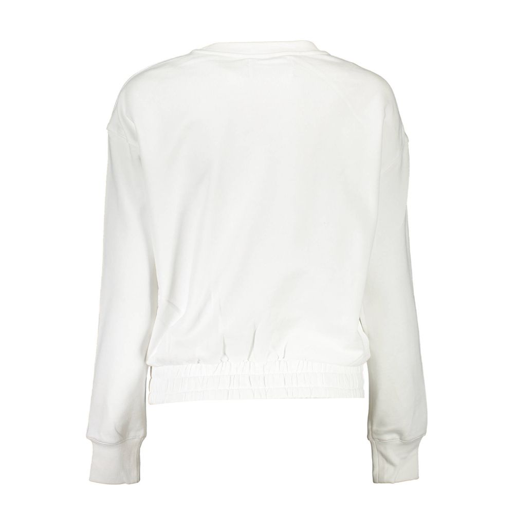 Sweat-shirt blanc en coton Calvin Klein