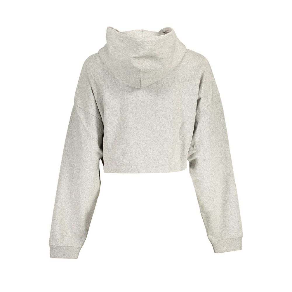 Sweat à capuche en coton gris Tommy Hilfiger