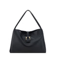 Sac à main Bos Taurus en cuir de veau noir Ferragamo
