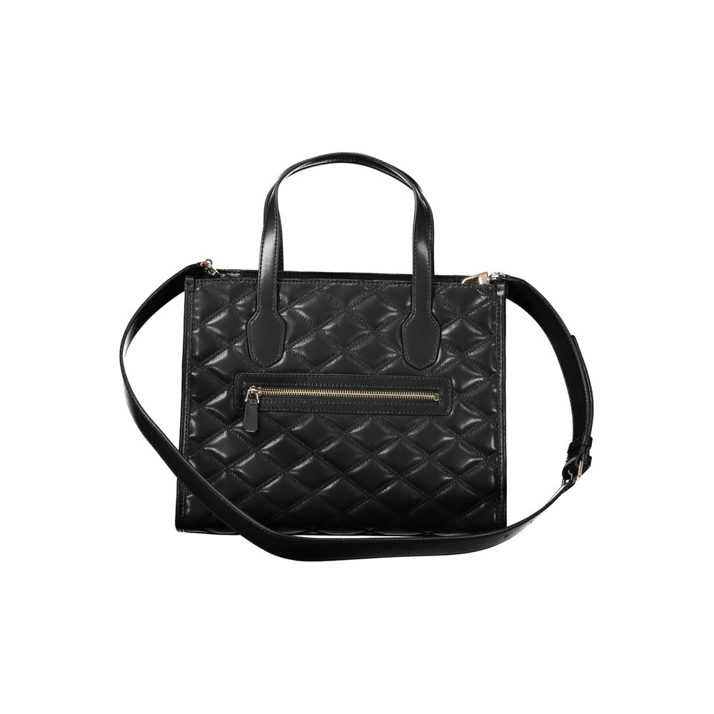 Sac à main en polyuréthane noir Guess