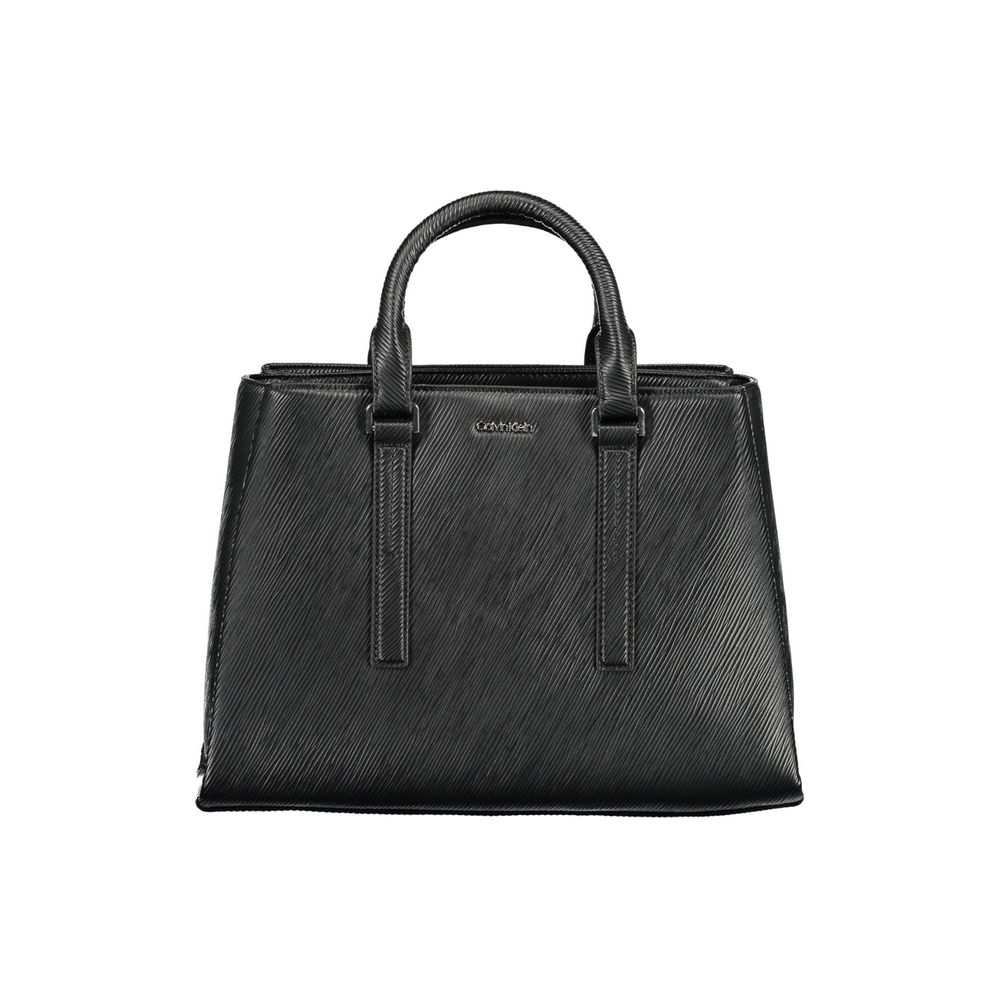 Sac à main noir en polyester Calvin Klein