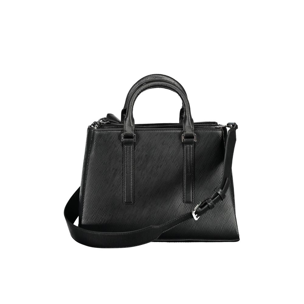 Sac à main noir en polyester Calvin Klein