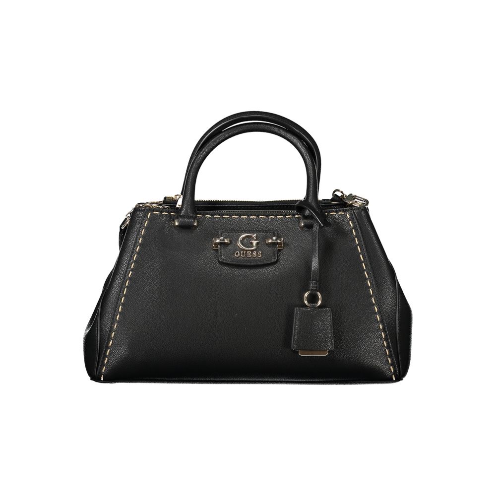Sac à main en polyuréthane noir Guess