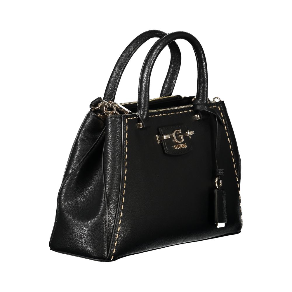 Sac à main en polyuréthane noir Guess