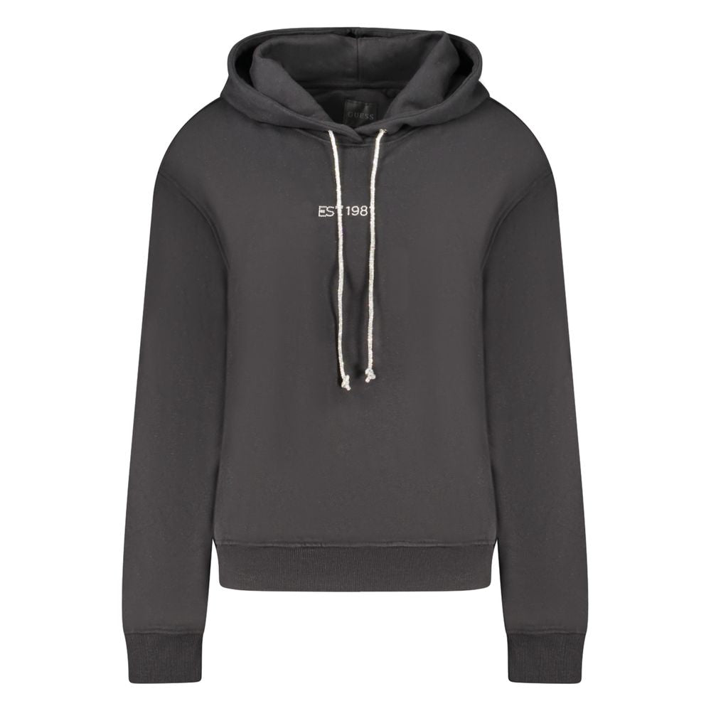 Sweat noir en coton Guess
