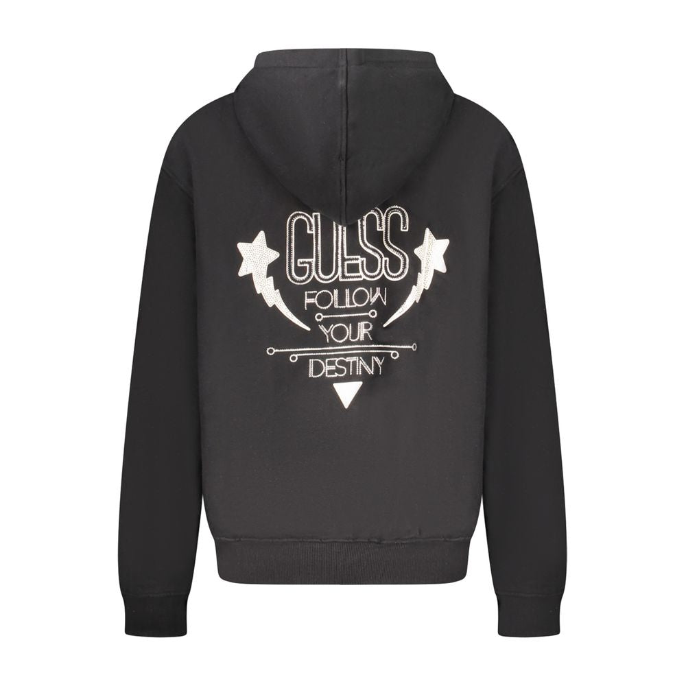 Sweat noir en coton Guess