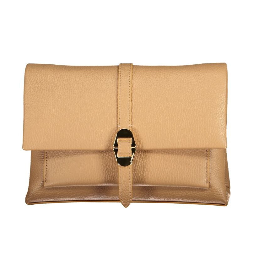 Sac bandoulière en cuir marron Coccinelle