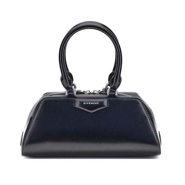 Sac à main Bos Taurus en cuir de veau noir Givenchy