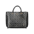 Sac à main en polyuréthane noir Guess