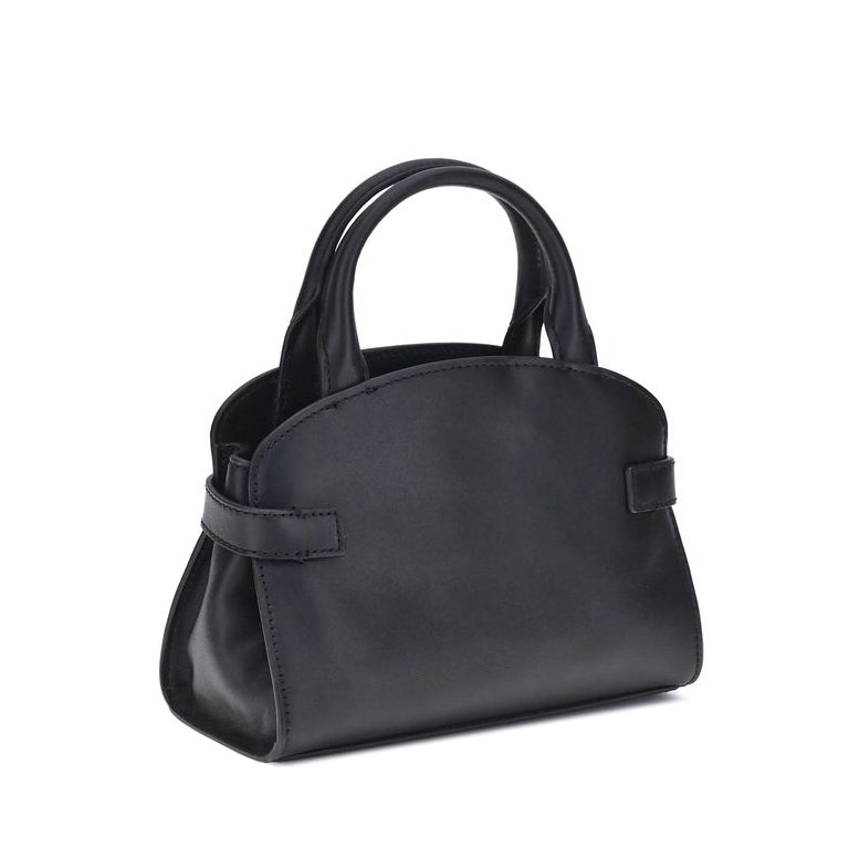 Sac à main Bos Taurus en cuir de veau noir Coccinelle