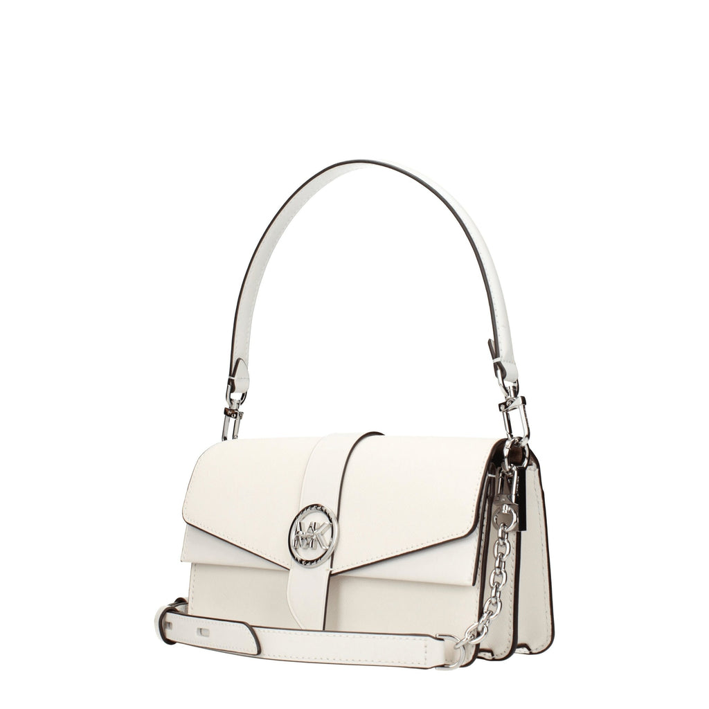 Sac bandoulière Michael Kors en cuir blanc