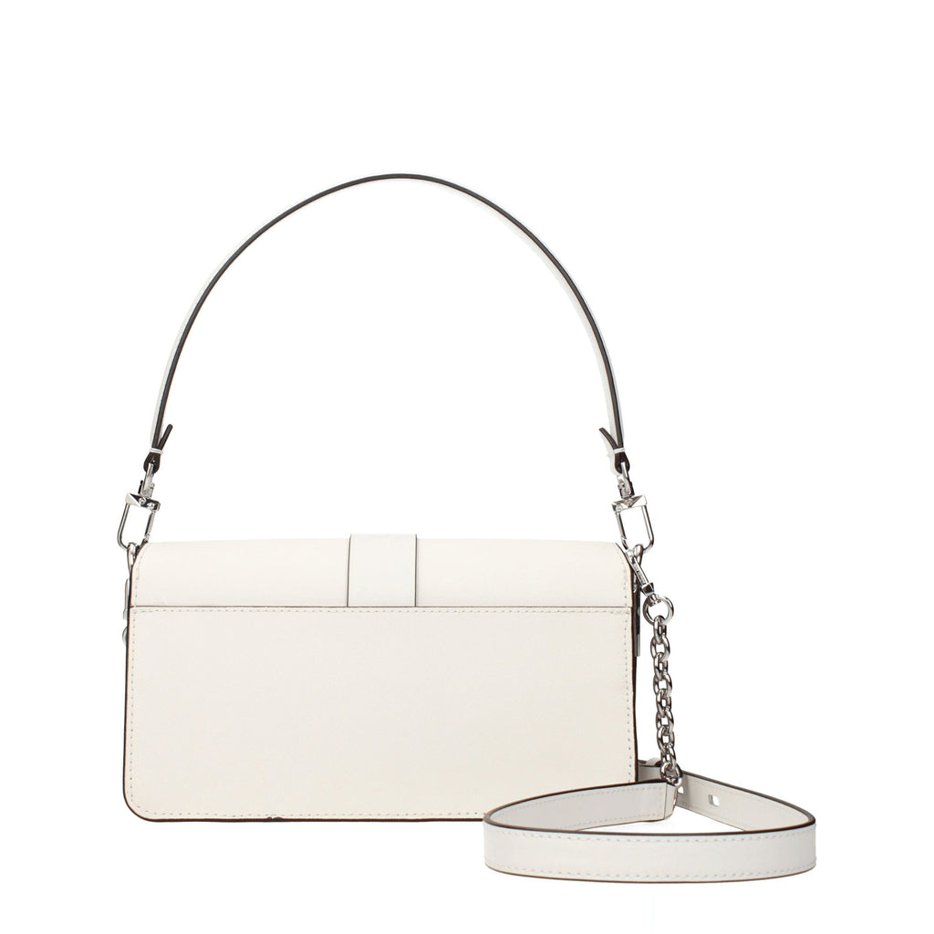Sac bandoulière Michael Kors en cuir blanc