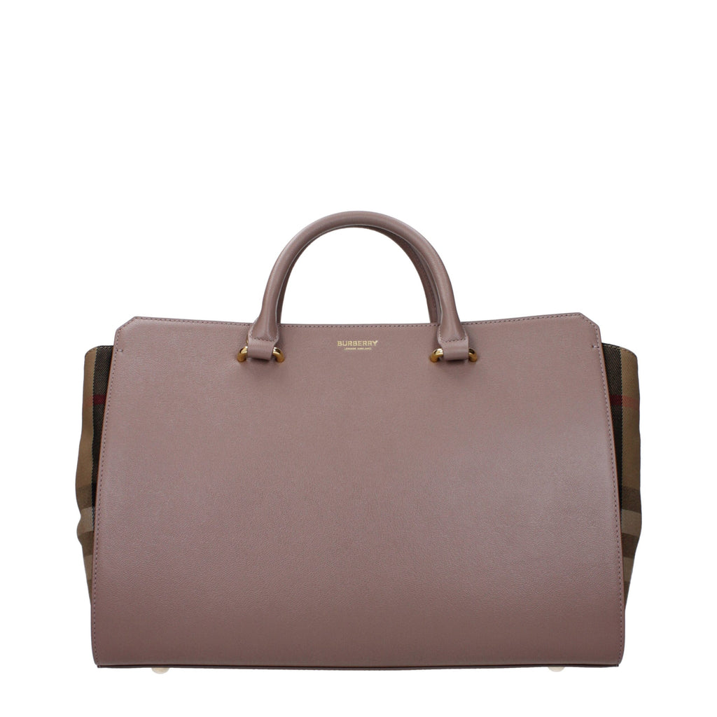 Sac à main en cuir gris Burberry