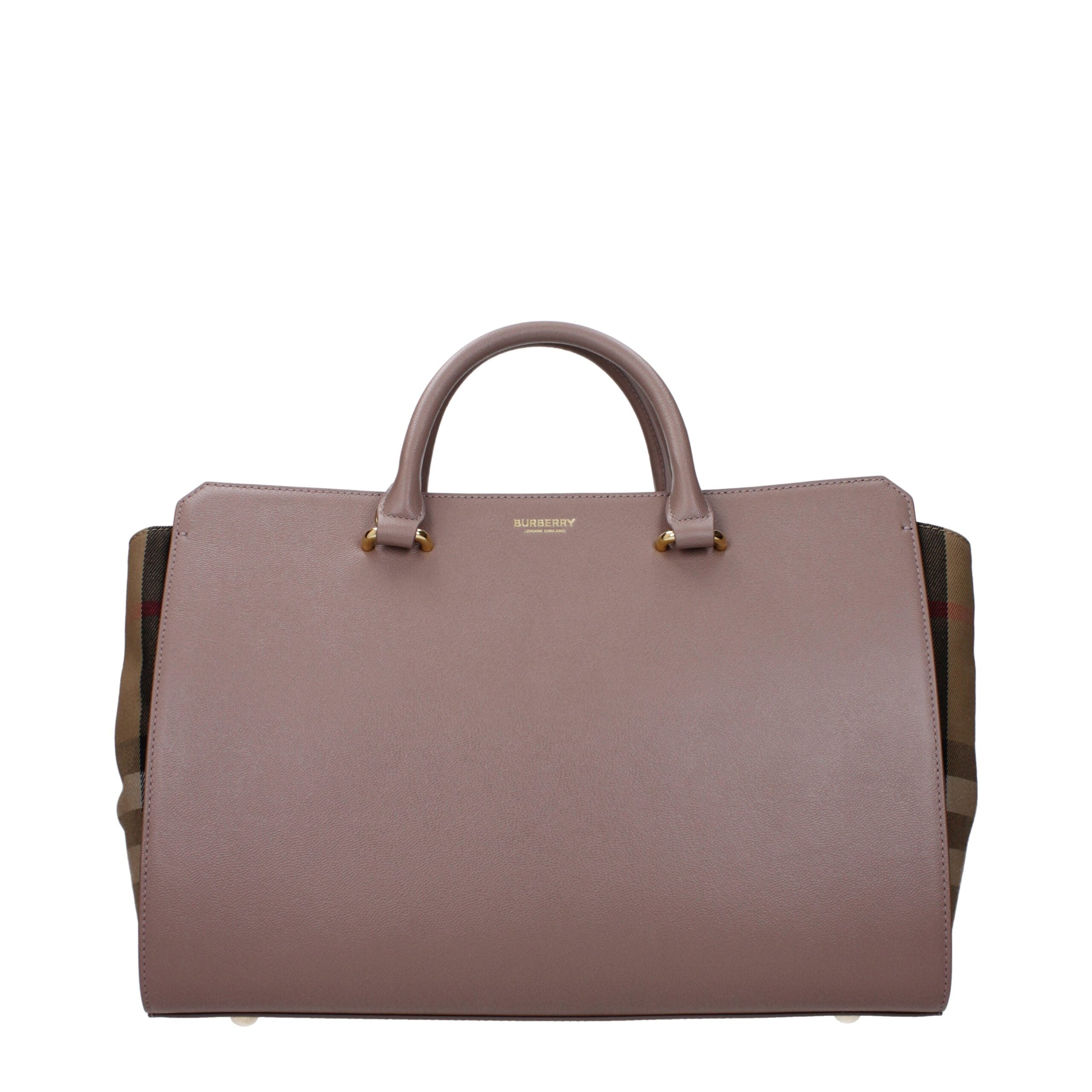 Sac à main en cuir gris Burberry