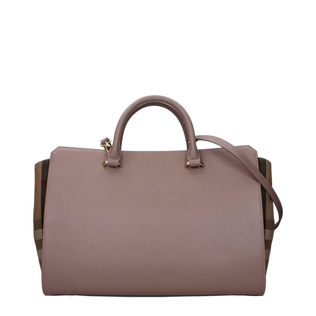 Sac à main en cuir gris Burberry