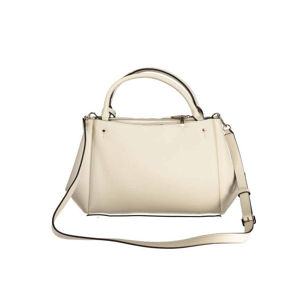 Sac à main en polyuréthane blanc Guess