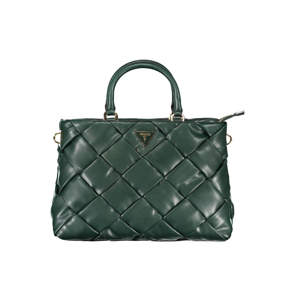Sac à main en polyuréthane vert Guess